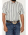 Image #3 - Cody James Men's Gunsmoke Dobby Striped Button-Down Short Sleeve Western Shirt - Big , Cream, hi-res