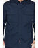 Image #3 - Hawx Men's FR Langdon Solid Long Sleeve Button-Down Work Shirt, Navy, hi-res