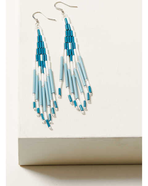 Image #1 - Idyllwind Women's Starlight Blue Seed Beed Earrings , Blue, hi-res