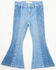 Image #1 - Shyanne Toddler Girls' Medium Wash Seraphina Blocked Stretch Denim Jeans , Medium Wash, hi-res
