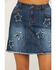 Image #4 - Stetson Women's Star Denim Skirt, Blue, hi-res