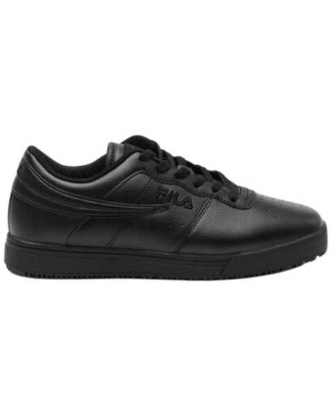 Image #1 - Fila Women's Vulc 13 Low Slip Resisting Work Shoes - Soft Toe , Black, hi-res