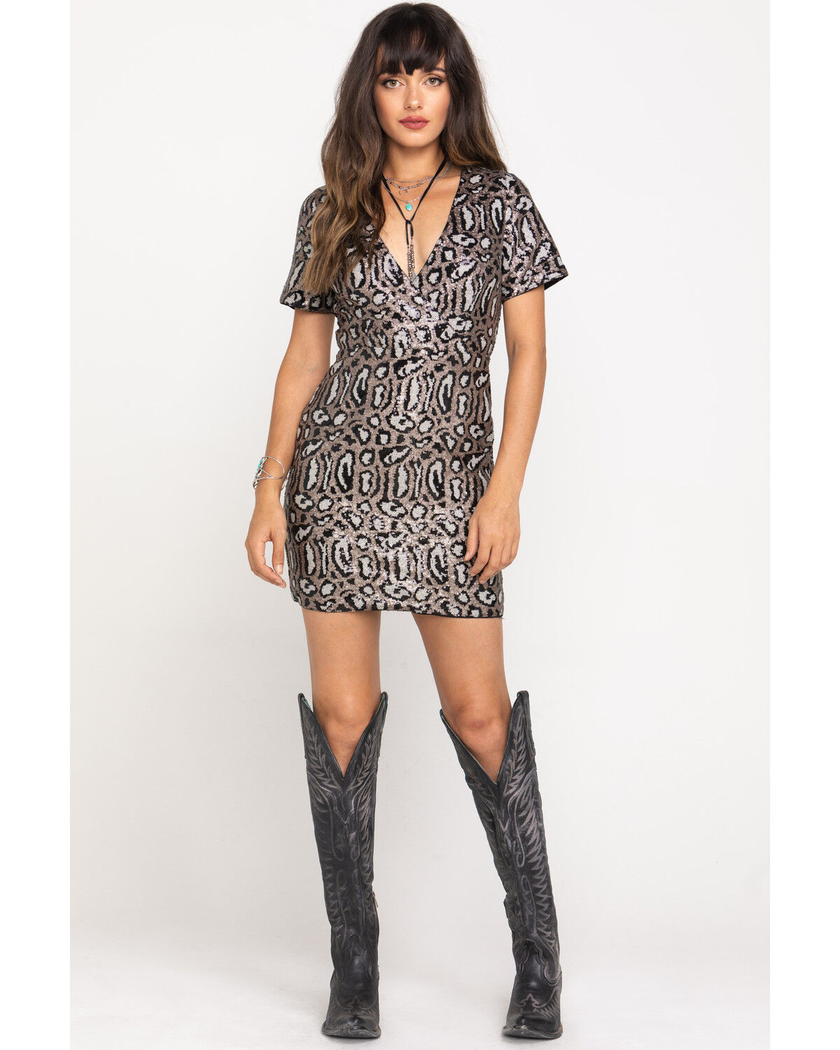 party dress gold and black