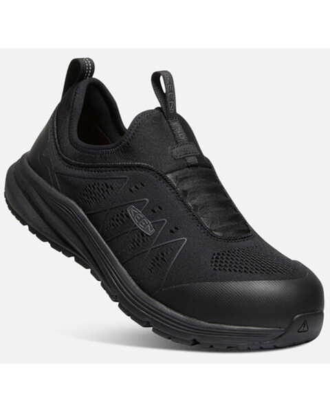 Image #1 - Keen Men's Vista Energy Shift ESD Pull On Work Sneakers - Carbon Toe, Black, hi-res