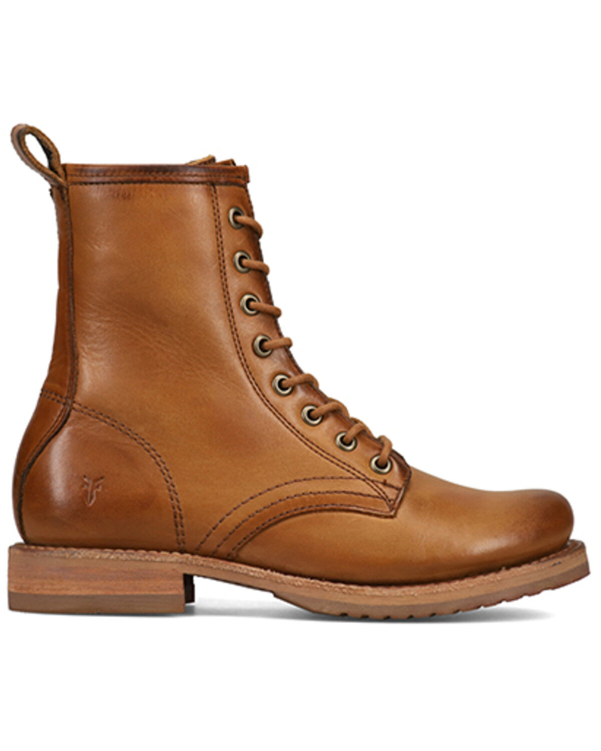 Image #2 - Frye Women's Veronica Flex Combat Boots - Round Toe, Caramel, hi-res