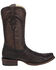 Image #2 - Corral Men's Handwoven Exotic Full-Quill Ostrich Western Boots - Square Toe, Brown, hi-res
