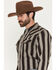 Image #2 - Cody James Men's Deluxe Dobby Stripe Print Long Sleeve Snap Flannel Shirt, Cream, hi-res