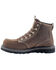 Avenger Men's 7607 Wedge Mid 6" Waterproof Lace-Up Work Boot - Soft Toe, Brown, hi-res