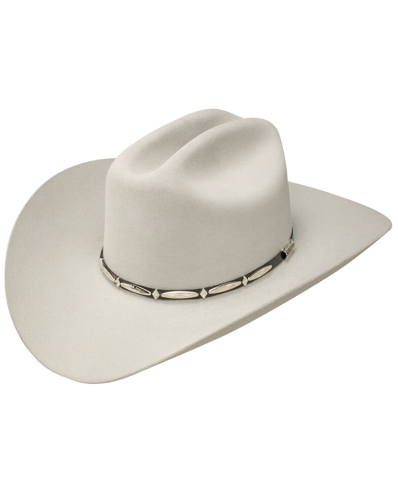 Stetson Del Norte 6x Felt Cowboy Hat, Light Grey, hi-res