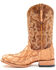 Cody James Men's Caramel Matte Pirarucu Exotic Western Boots - Broad Square Toe , Caramel, hi-res