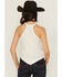 Image #4 - Shyanne Women's Bandana Print Halter Tank, Ivory, hi-res
