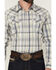 Image #3 - Cody James Men's Western Wind Plaid Print Long Sleeve Snap Western Shirt, Cream, hi-res