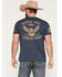 Image #1 - Grunt Style Men's American Forged Short Sleeve Graphic T-Shirt - Big, Navy, hi-res