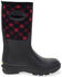 Image #2 - Western Chief Women's Polarprene Buffalo Check Faux Fur Mid Rubber Boots, Black, hi-res