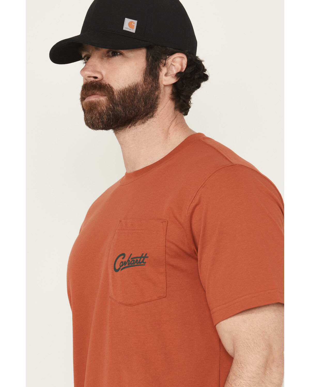 Image #4 - Carhartt Men's Camp Relaxed Fit Lightweight Short Sleeve Pocket T-Shirt, , hi-res
