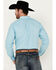 Image #4 - Ariat Men's Kamron Geo Print Fitted Long Sleeve Button-Down Western Shirt, Light Blue, hi-res