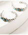 Image #2 - Shyanne Women's American Heritage Concho Hoop Earring Set - 5 Piece, Silver, hi-res