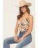 Image #1 - Blue B Women's Horse Tapestry Sleeveless Bustier Top, Multi, hi-res