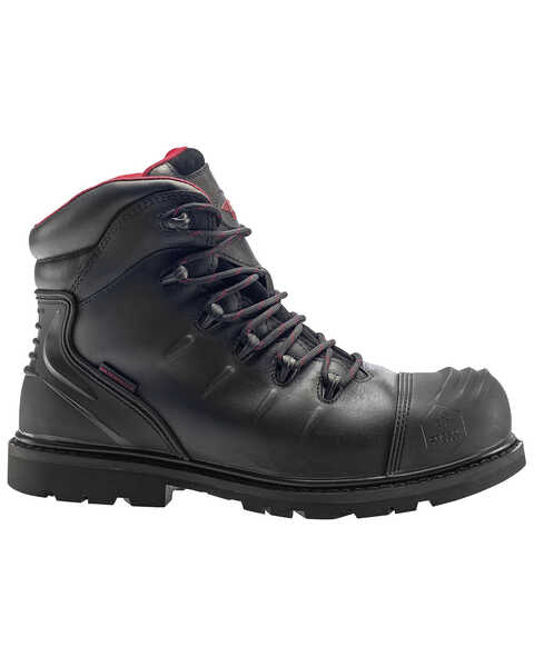 Image #2 - Avenger Men's 6" Waterproof Work Boots - Composite Toe, Black, hi-res