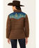 Image #4 - Outback Trading Co Women's Western Printed Yoke Puffer Aspen Jacket, Brown, hi-res
