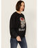 Image #2 - Modelo Women's Day Of The Dead Crewneck Sweatshirt, Black, hi-res