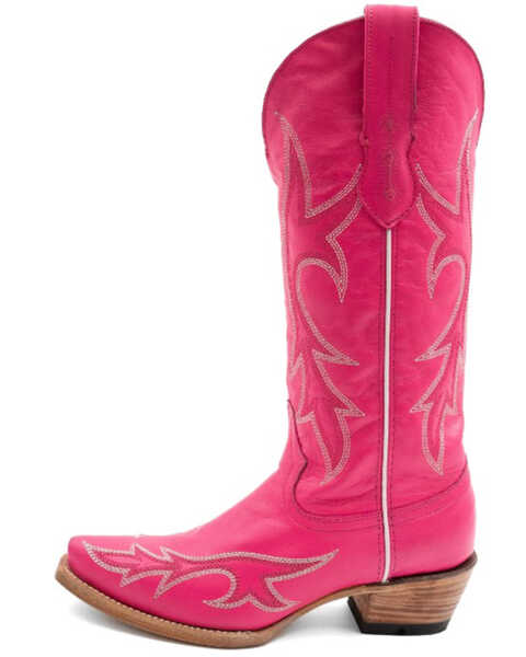 Image #3 - Ferrini Women's Scarlett Western Boots - Snip Toe , Hot Pink, hi-res