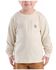 Image #2 - Carhartt Toddler Boys' Dog Long Sleeve Graphic Pocket T-Shirt, Off White, hi-res
