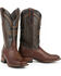 Image #1 - Stetson Men's Goat Vamp Western Boots - Square Toe, Brown, hi-res