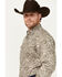 Image #2 - Rodeo Clothing Men's Paisley Print Long Sleeve Snap Western Shirt, Brown, hi-res