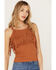 Image #2 - Idyllwind Women's Levy Lane Fringe Rib Knit Tank, Pecan, hi-res