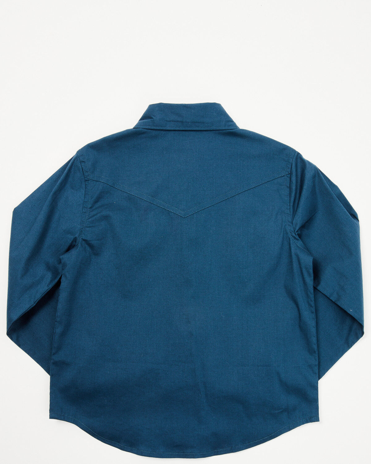 Image #3 - Shyanne Toddler Girls' Solid Rhinestone Long Sleeve Snap Stretch Western Shirt, Blue, hi-res
