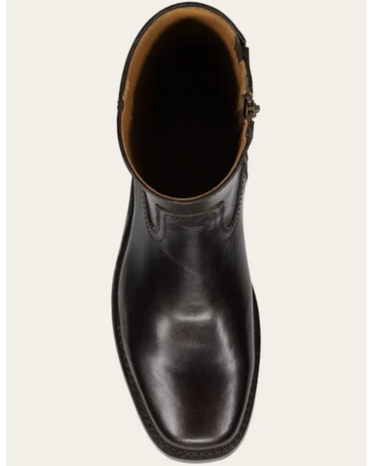 Image #7 - Frye Men's Campus Inside Zip Ankle Boots - Round Toe, Dark Brown, hi-res