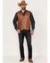 Image #2 - Moonshine Spirit Men's Redhawk Woven Button Down Western Vest , Rust Copper, hi-res