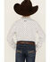 Image #4 - Ariat Boys' Parker Cactus Print Long Sleeve Button-Down Western Shirt, White, hi-res