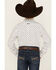 Image #4 - Ariat Boys' Parker Cactus Print Long Sleeve Button-Down Western Shirt , White, hi-res