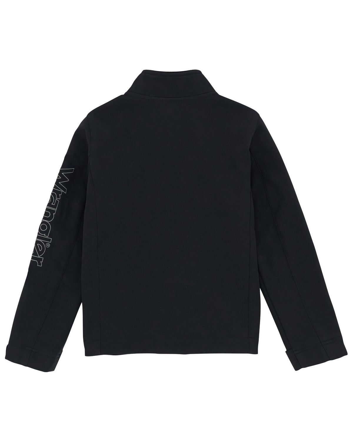 Image #2 - Wrangler Boys' Western Trail Team Logo Zip Jacket, Black, hi-res