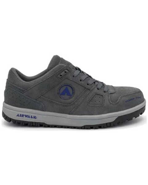 Image #1 - Airwalk Men's Mongo Lace-Up Work Shoes - Composite Toe, Grey, hi-res