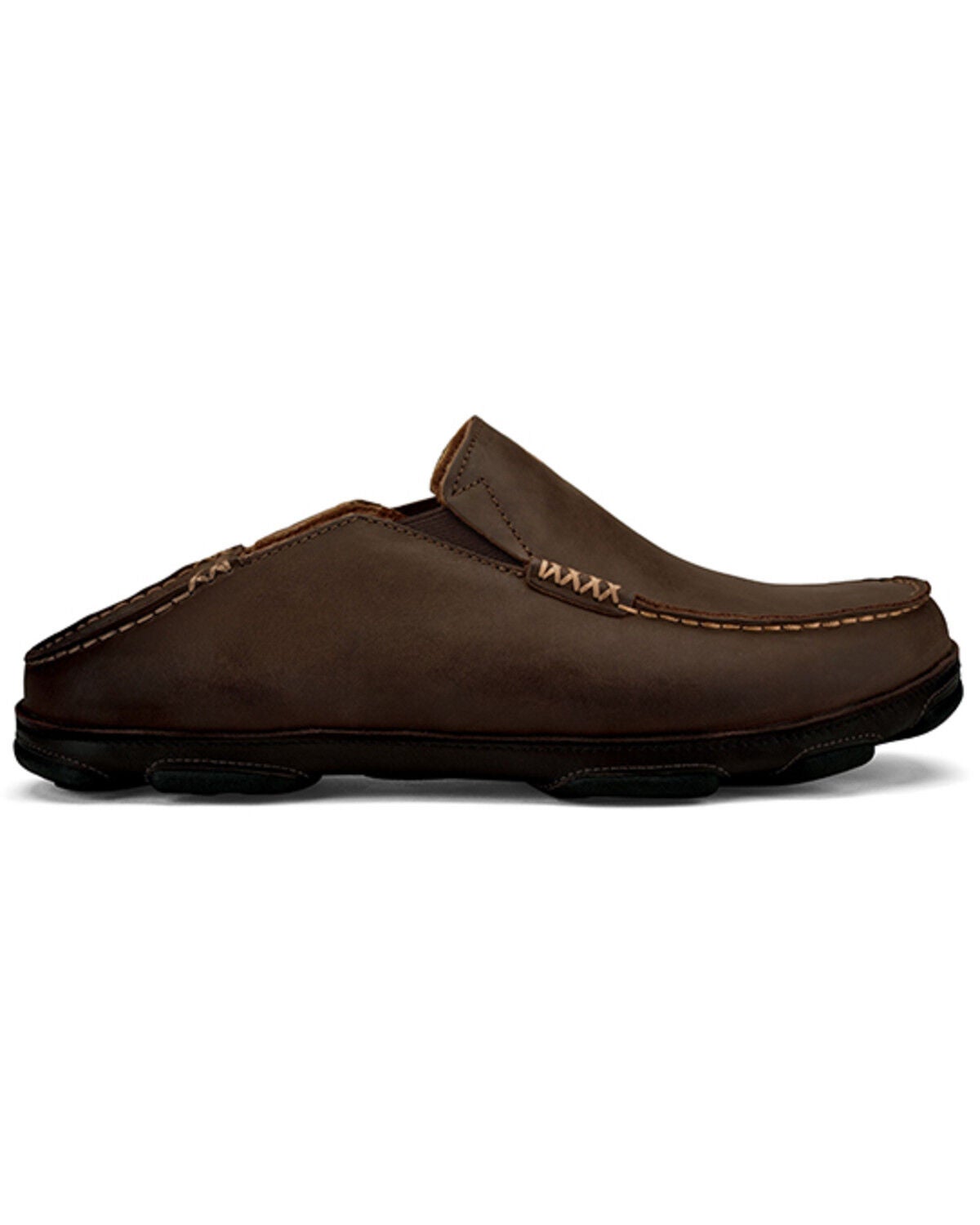 Image #2 - OluKai Men's Moloa Casual Shoes - Moc Toe, Dark Brown, hi-res