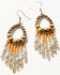 Image #1 - Shyanne Women's Champagne Chateau Jasper Fringe Earrings, Silver, hi-res