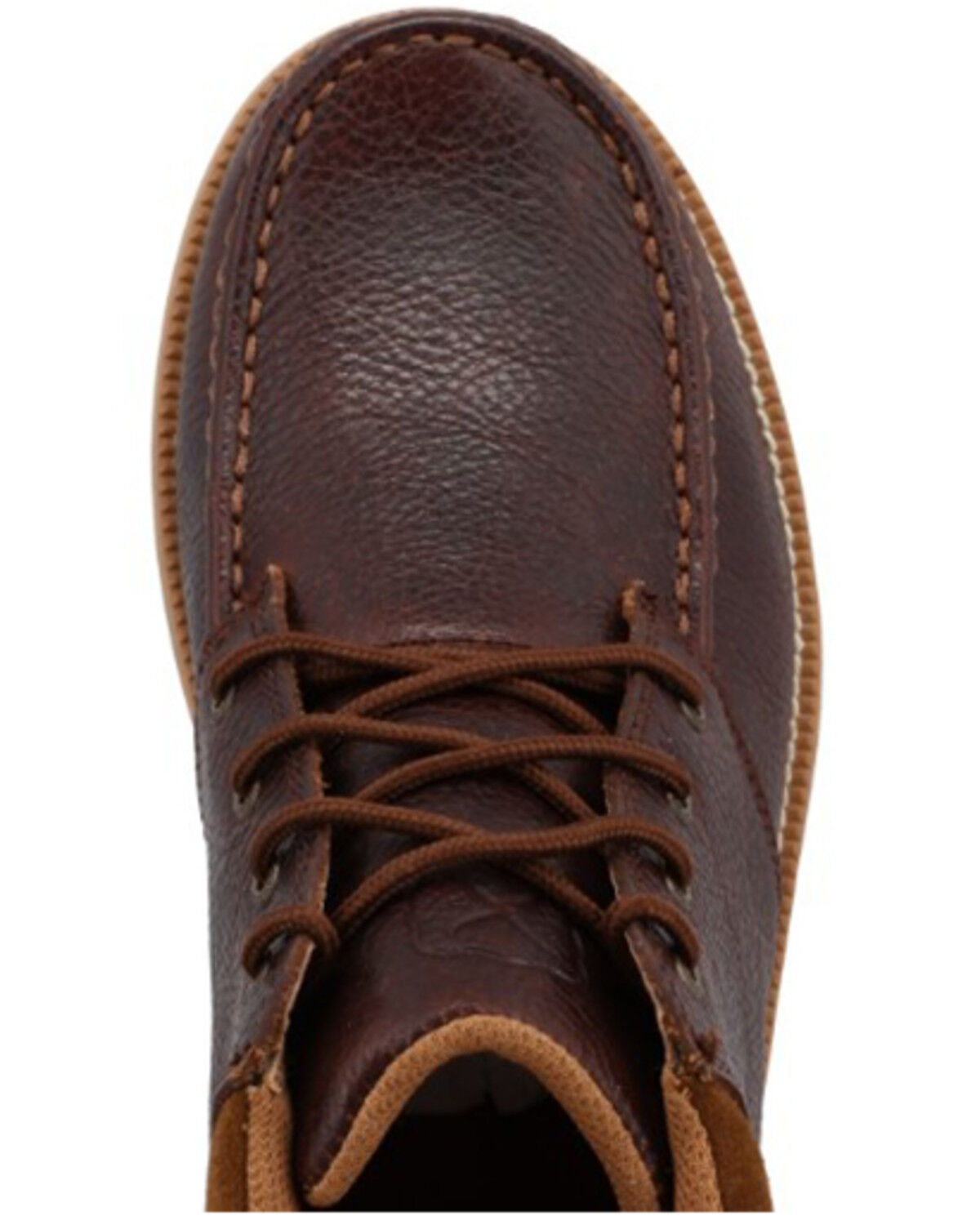 Image #6 - Twisted X Men's 5" CellStretch® Wedge Sole Boots - Moc Toe, Mahogany, hi-res