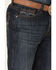 Rock & Roll Denim Men's Double Barrel Dark Wash Stretch Relaxed Straight Jeans , Blue, hi-res
