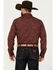 Image #4 - Gibson Trading Co Men's Lamp Shade Arrow Print Long Sleeve Snap Western Shirt, Pecan, hi-res