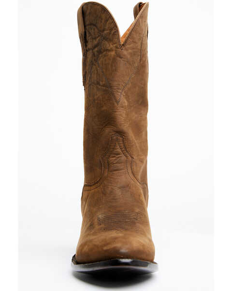 Image #4 - El Dorado Men's Brown Western Boots - Round Toe, Brown, hi-res