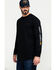 Cody James Men's FR Logo Long Sleeve Stretch Work Shirt , Black, hi-res