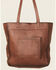 Shyanne Women's Tooled Concealed Carry Tote, Brown, hi-res