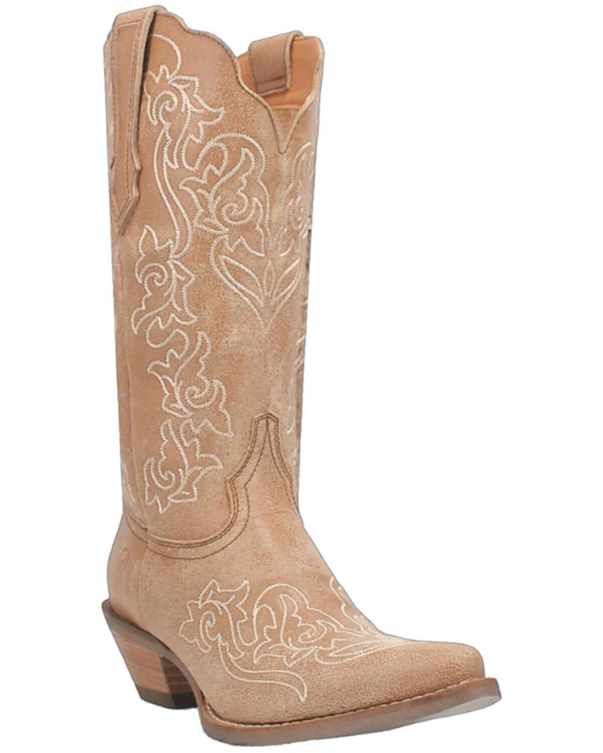 Image #1 - Dingo Women's Flirty N' Fun Western Boots - Round Toe, Camel, hi-res