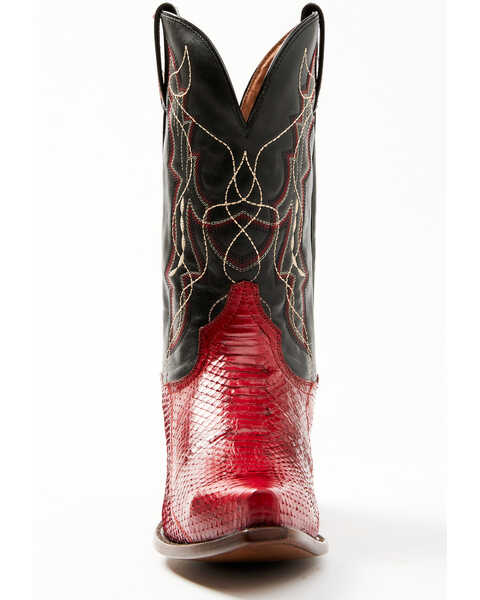 Dan Post Men's Red Water Exotic Snake Western Boots - Snip Toe, , hi-res