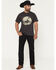 Image #1 - Levi's Men's 557® Straight Denim Jeans, Black, hi-res