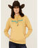 Image #1 - Kimes Ranch Women's Outlier Logo Hoodie, Gold, hi-res