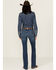 Image #3 - Ariat Women's Dark Wash Ariana Mid Rise Bootcut Stretch Denim Jeans, Dark Wash, hi-res